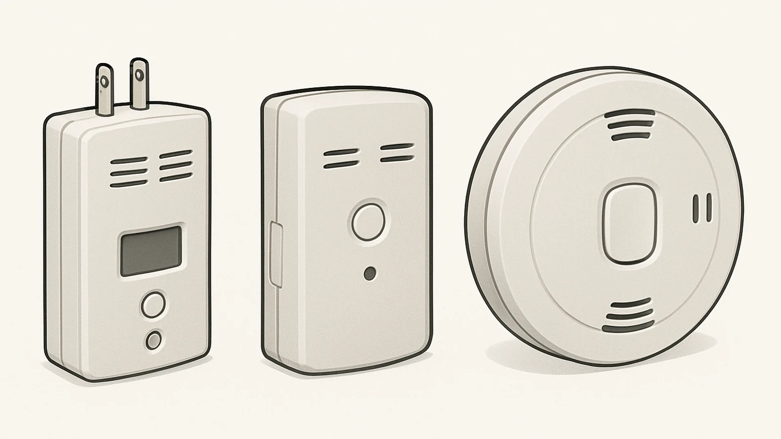 1600x900 slot:f1792be3293e Comparison of plug-in, battery-only, and combo CO detector types.